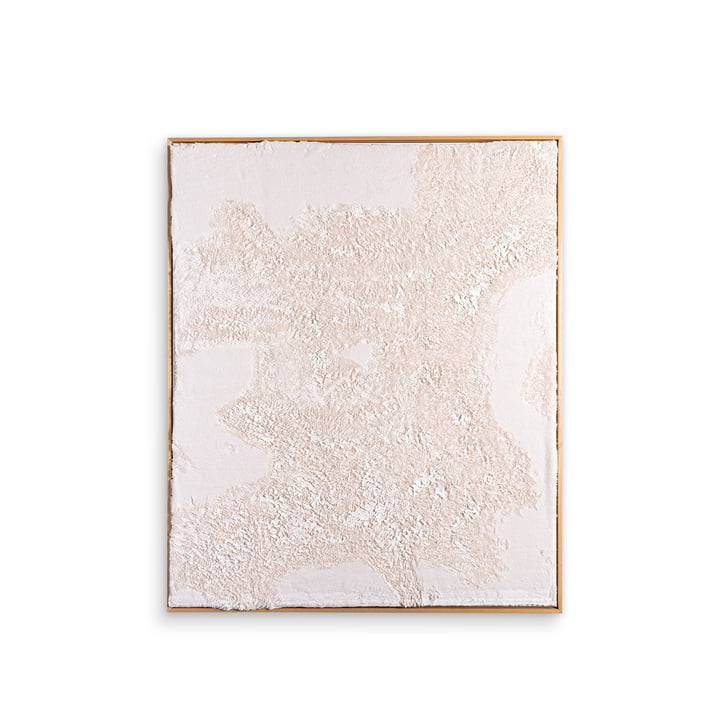 Studio Mykoda - SAHAVA Fur 1, 100 x 120 cm, cream / Rahmen Kiefer natur