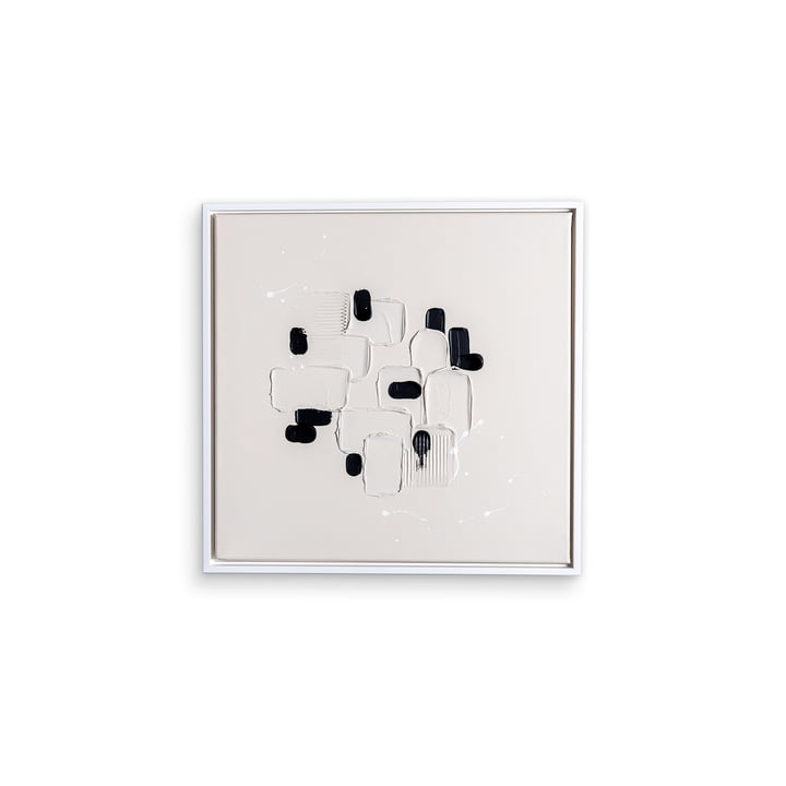 Studio Mykoda - SAHAVA Kasbah 1, 80 x 80 cm, beige hell / Rahmen weiß