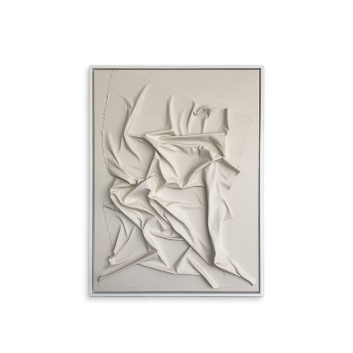 Studio Mykoda - SAHAVA Porca Miseria 1, 80 x 100 cm, beige hell / Rahmen weiß