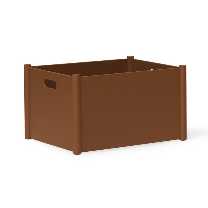 Pillar Storage Box L von Form & Refine in der Ausführung clay brown