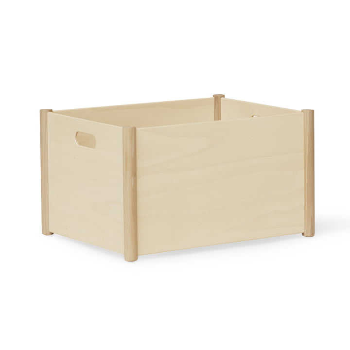 Pillar Storage Box L von Form & Refine in der Ausführung Buche