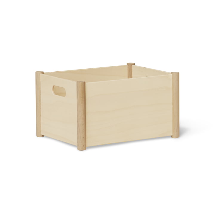 Pillar Storage Box M von Form & Refine in der Ausführung Buche