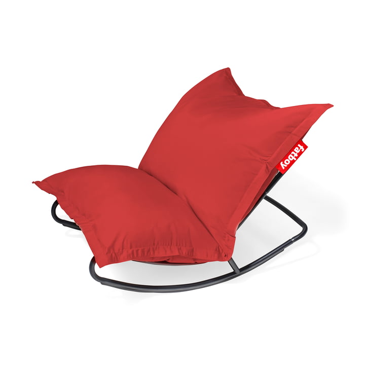 Fatboy - Aktionsset: Rock 'n' Roll Lounge Chair, schwarz + Original Outdoor Sitzsack, red