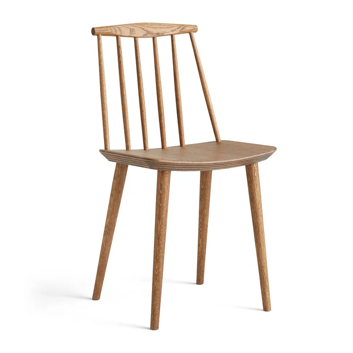 J77 Chair, Eiche geölt dunkel von HAY