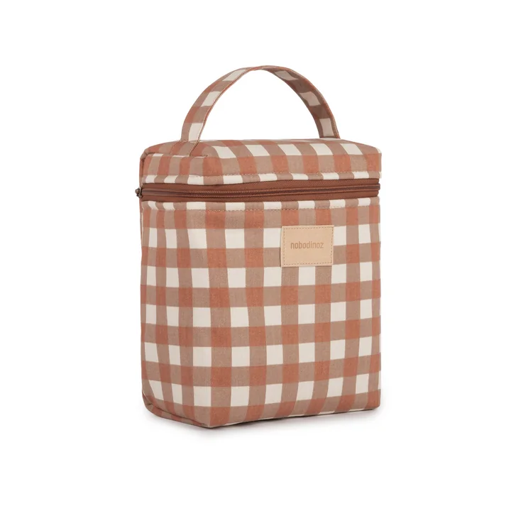 Hyde Park Lunch Bag, terracotta checks