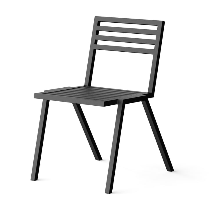 NINE - Outdoor Stacking Chair, schwarz RAL 9011