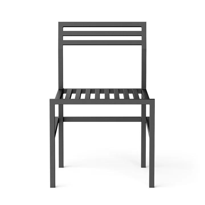 NINE - Outdoor Dining Chair, schwarz RAL 9011 (2er Set)