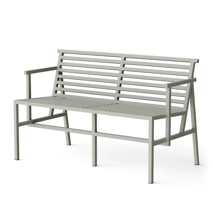 Dining Gartenbank 125 x 75 cm, grau (RAL 120 70 05) von NINE