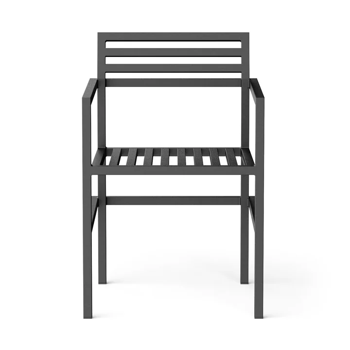 Outdoor Dining Armchair, schwarz (RAL 9011) von NINE