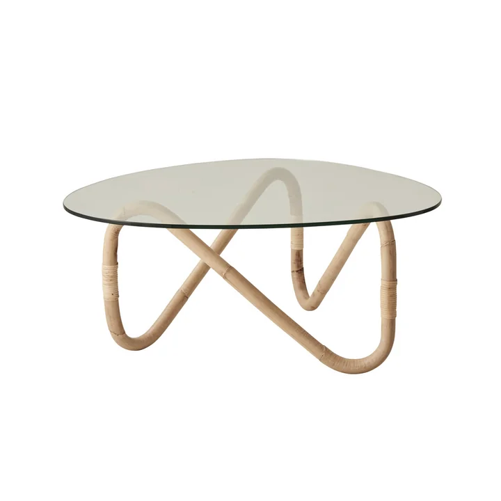 Cane-Line - Wave Couchtisch Outdoor, natural / klar