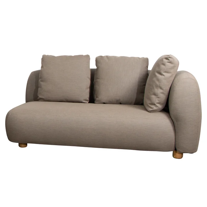 Cane-Line - Capture 2-Sitzer Sofamodul, links, taupe