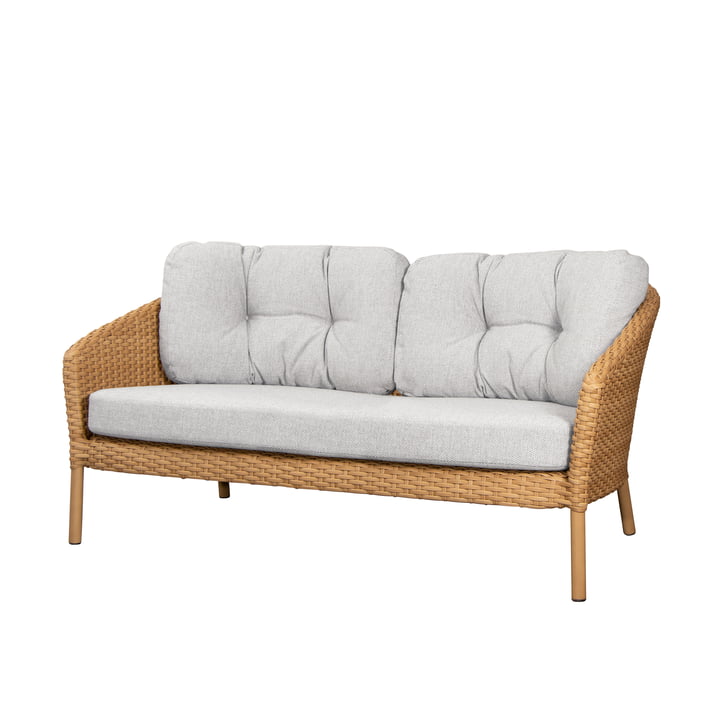 Cane-Line - Ocean large 2-Sitzer Sofa, natural / hellbraun
