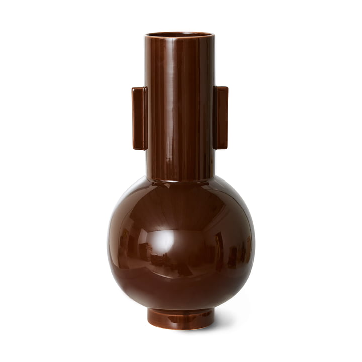 Keramik Vase, L, espresso von HKliving