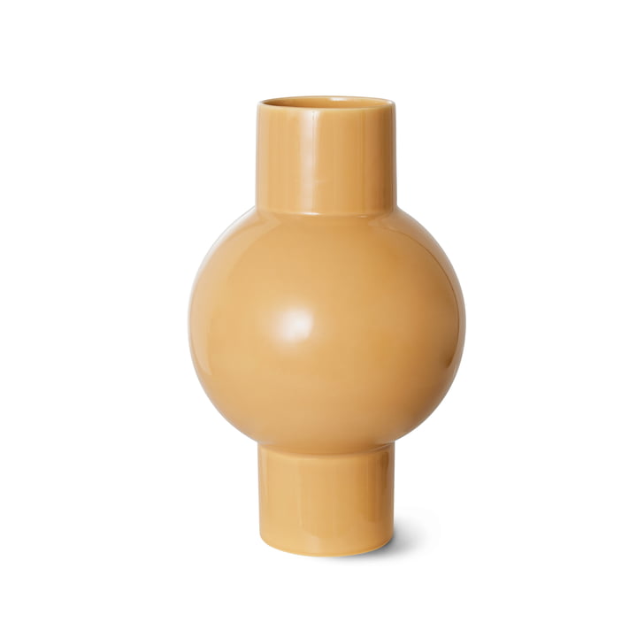 Keramik Vase, M, cappuccino von HKliving
