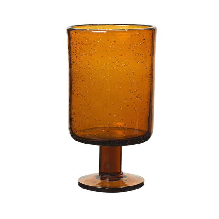Oli Weinglas, recycelt amber von ferm Living
