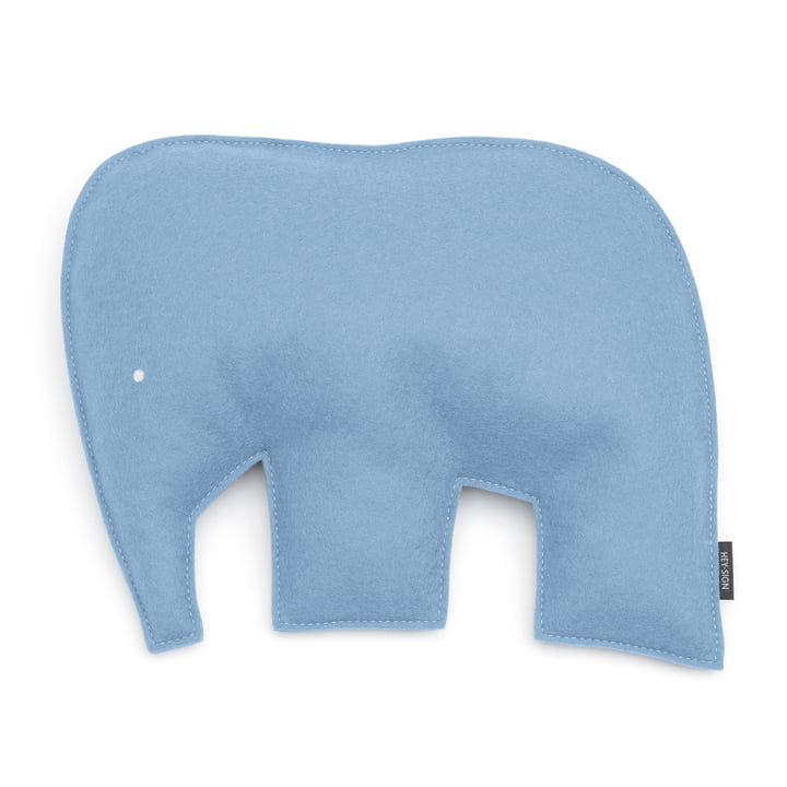 Hey Sign - Kissen Elefant 40 x 30,5 cm, pastellblau