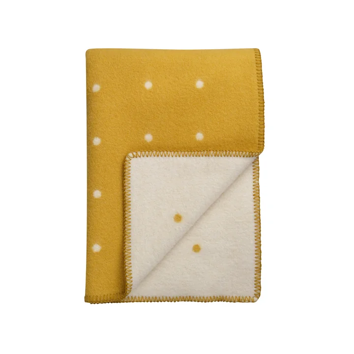 Røros Tweed - Pastille Wolldecke 200 x 135 cm, sun yellow