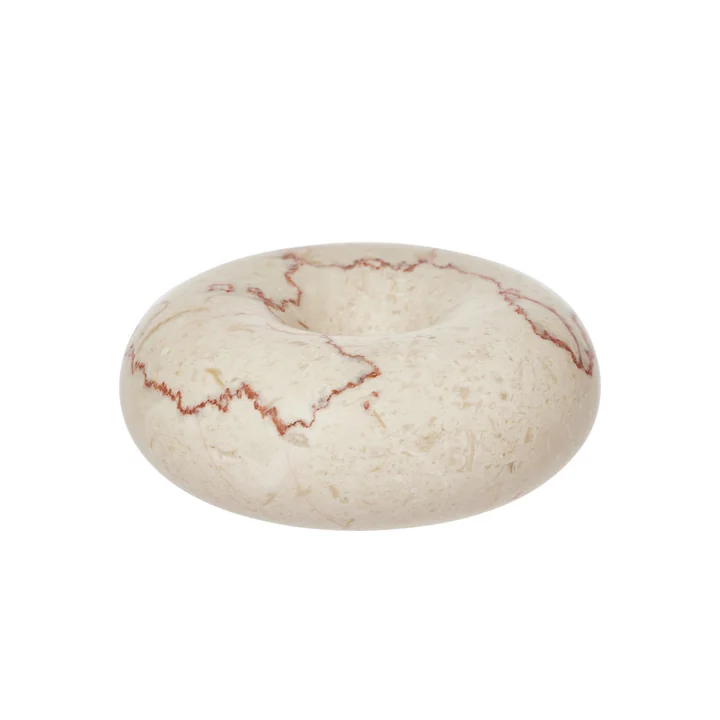 Savi Marmor Kerzenständer, Ø 10 cm, off-white von OYOY