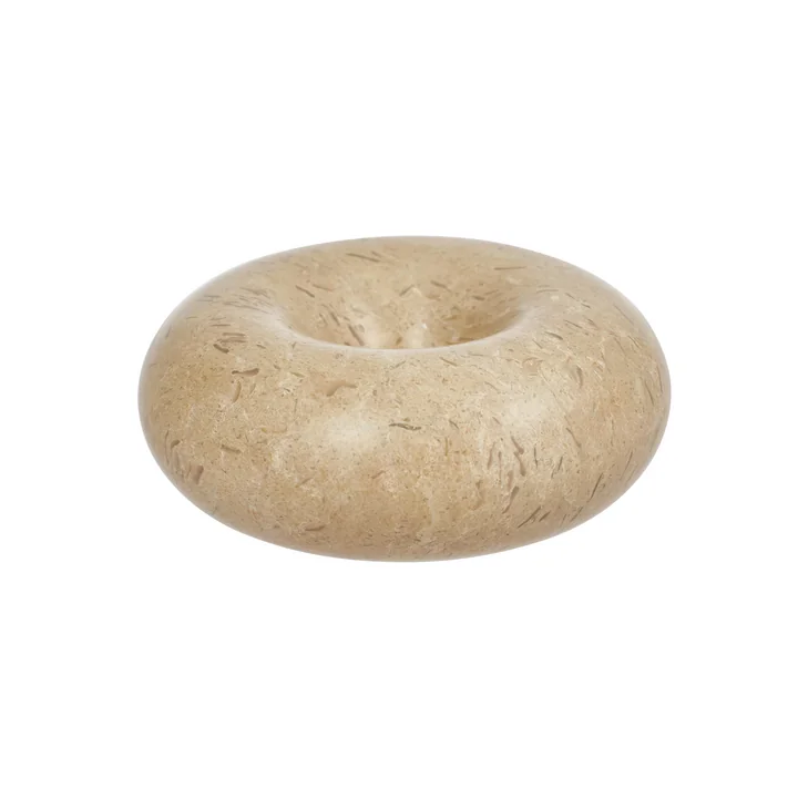 Savi Marmor Kerzenständer, Ø 10 cm, beige von OYOY