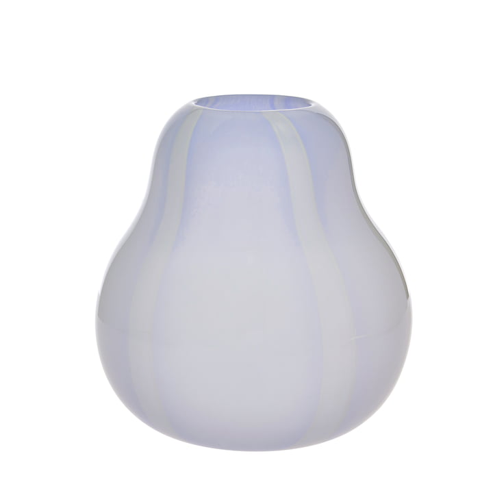 OYOY - Kojo Vase, Ø 19,5 x 20 cm, lavender / weiß