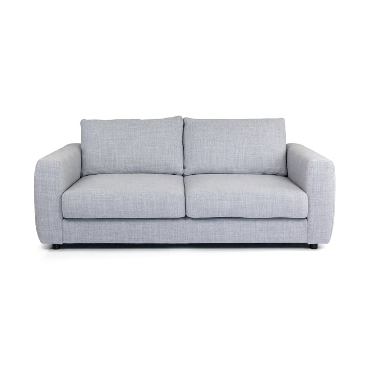 Bente 2,5-Sitzer Sofa, 182 x 100 cm, hellgrau (Melina Grey Breeze 1240) von Nuuck