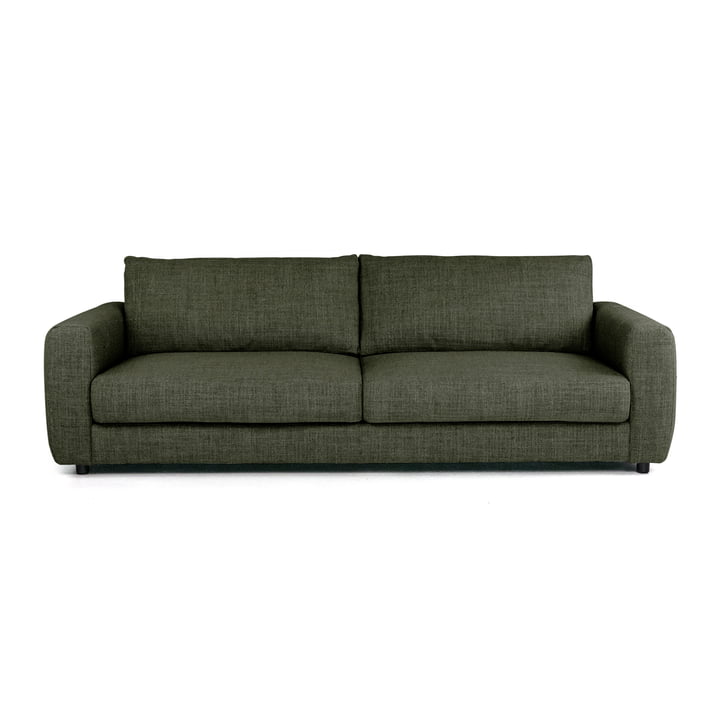 Bente 3-Sitzer Sofa, 230 x 100 cm, grün (Melina Inner Green 1242) von Nuuck