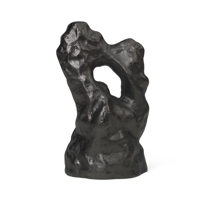 Grotto Skulptur von Ferm Living in der Farbe schwarz