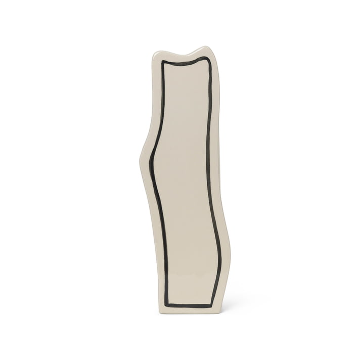 Paste Vase Slim von ferm Living in der Farbe off-white