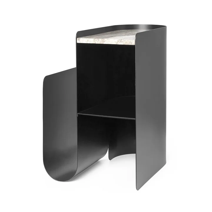 Ferm Living - Vault Beistelltisch, schwarz