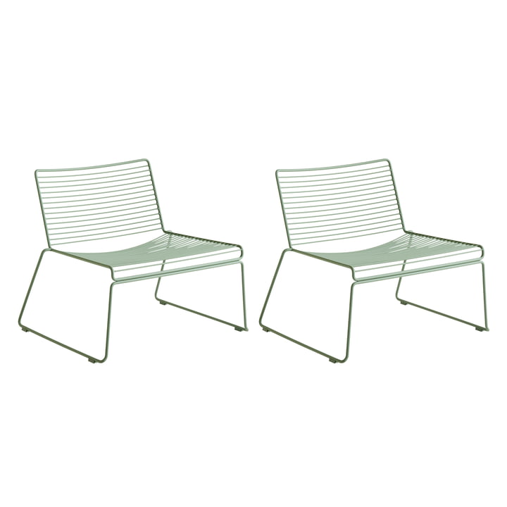 HAY - Hee Lounge Chair, fall green (2er Set)