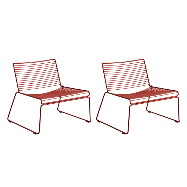 Hay - Hee Lounge Chair, rost (2er Set)