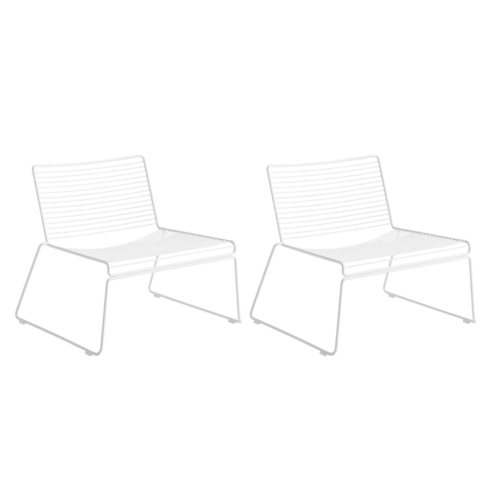 Hay - Hee Lounge Chair, weiß (2er Set)