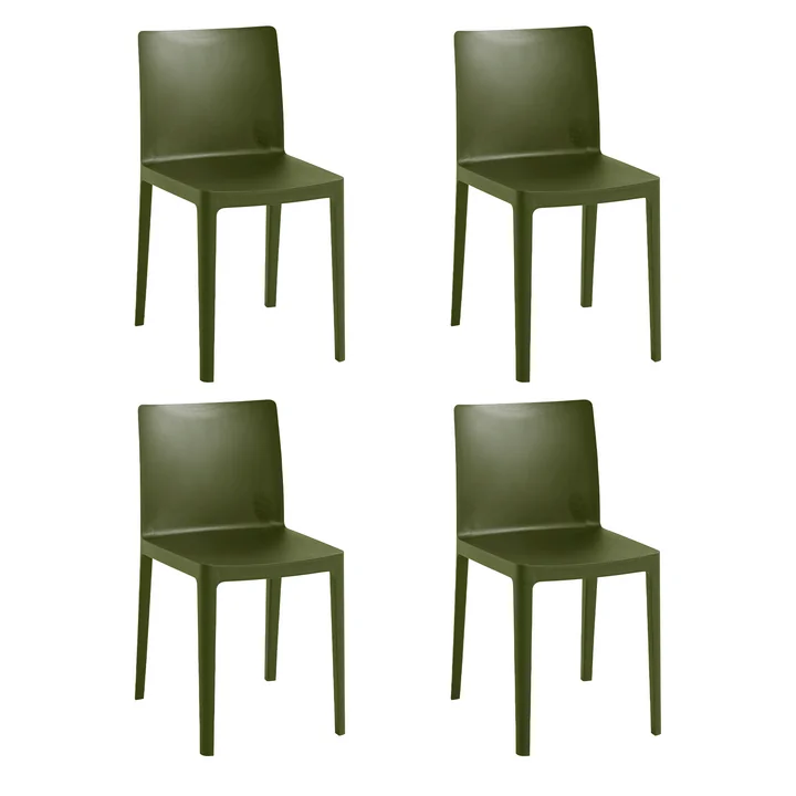HAY - Élémentaire Chair, olive (4er Set)