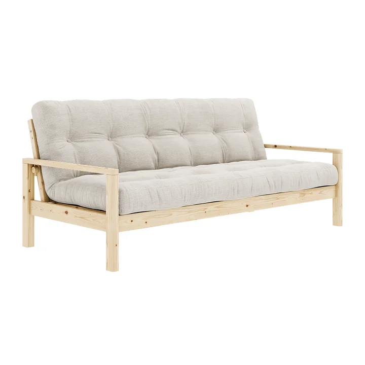 Knob Schlafsofa von Karup in der Ausführung Kiefer natur / ivory (510)
