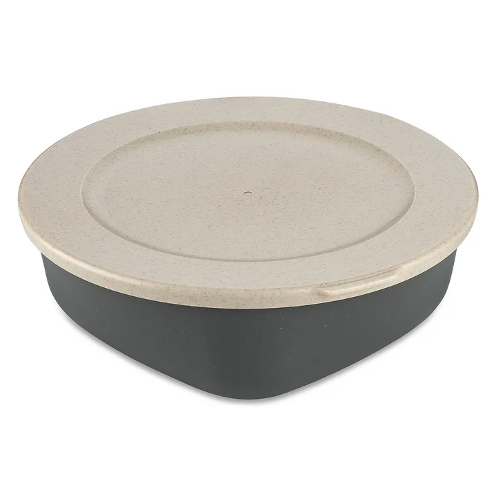 Koziol - CONNECT BOX, mit Deckel, 1.3l, nature ash grey