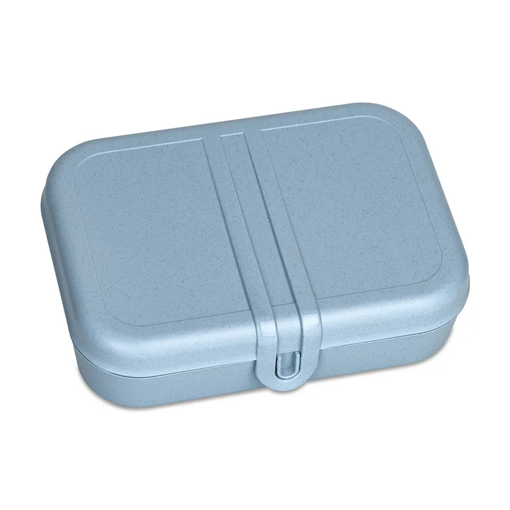 Koziol - Pascal L Lunchbox mit Trennsteg, nature flower blue