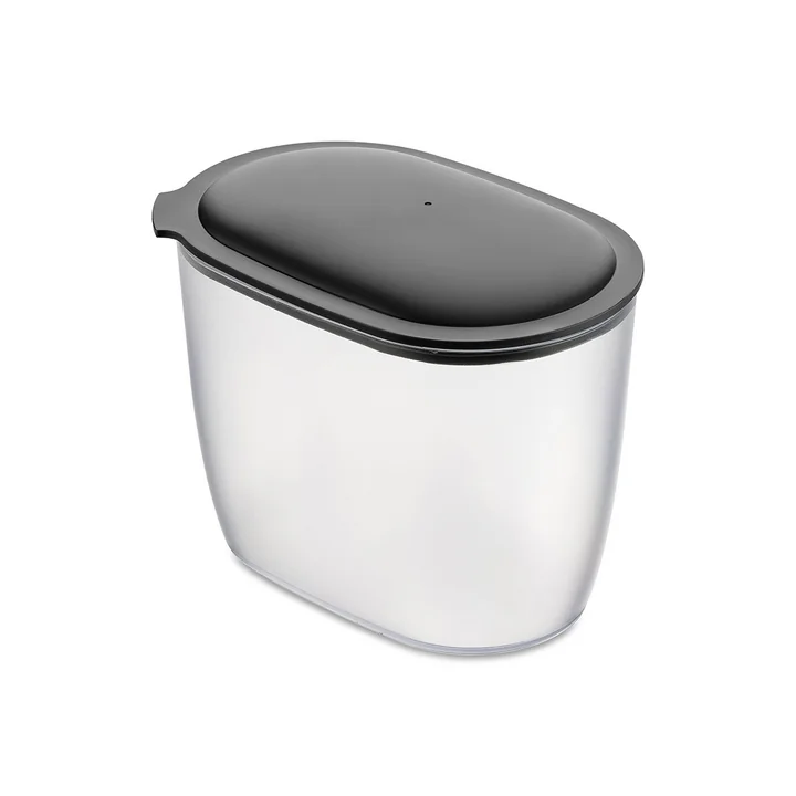 Koziol - CONNECT OVAL Vorratsdose, 1.4l, nature ash grey