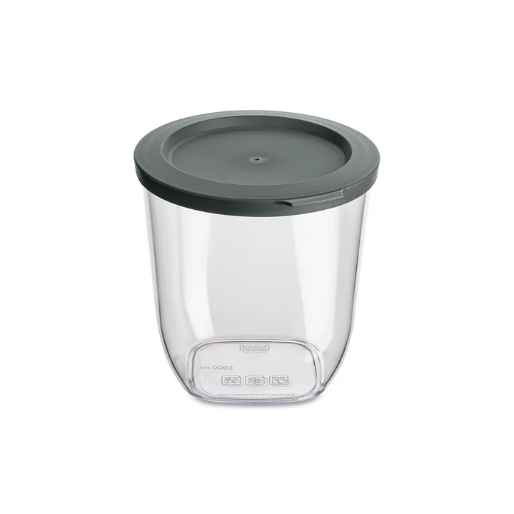 Koziol - CONNECT DRY Vorratsdose, 1l, nature ash grey