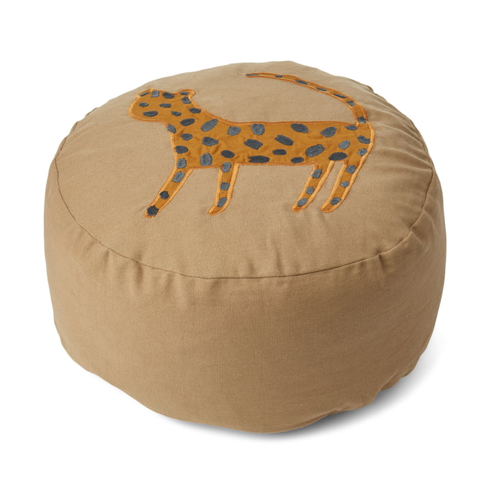 Betsy Mini Sitzsack von LIEWOOD in der Ausführung Leopard, oat