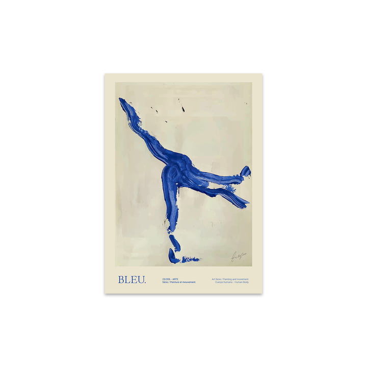 Bleu von Lucrecia Rey Caro, 30 x 40 cm von The Poster Club