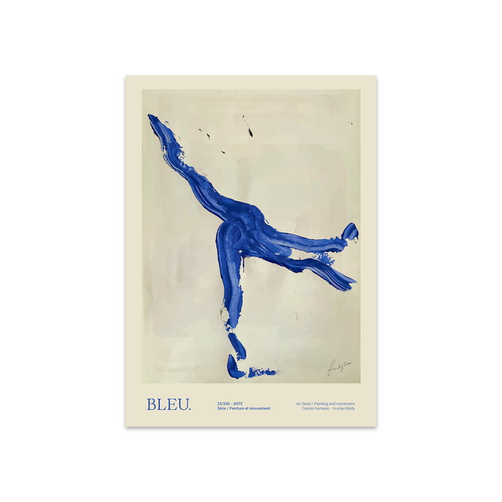 Bleu von Lucrecia Rey Caro, 50 x 70 cm von The Poster Club