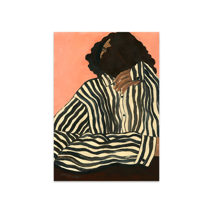 Serene Stripes von Hanna Peterson, 50 x 70 cm von The Poster Club