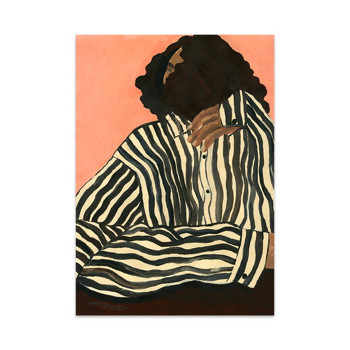Serene Stripes von Hanna Peterson, 70 x 100 cm von The Poster Club