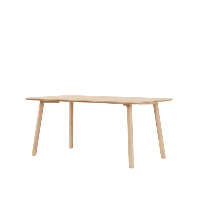 Meyer 23 Tisch Medium 160 x 92 cm, Eiche gewachst mit Weißpigment von OUT Objekte unserer Tage