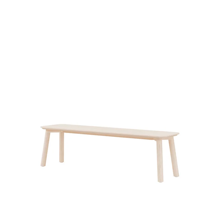 Meyer 23 Bank Medium 160 cm, Esche gewachst mit Weißpigment von OUT Objekte unserer Tage