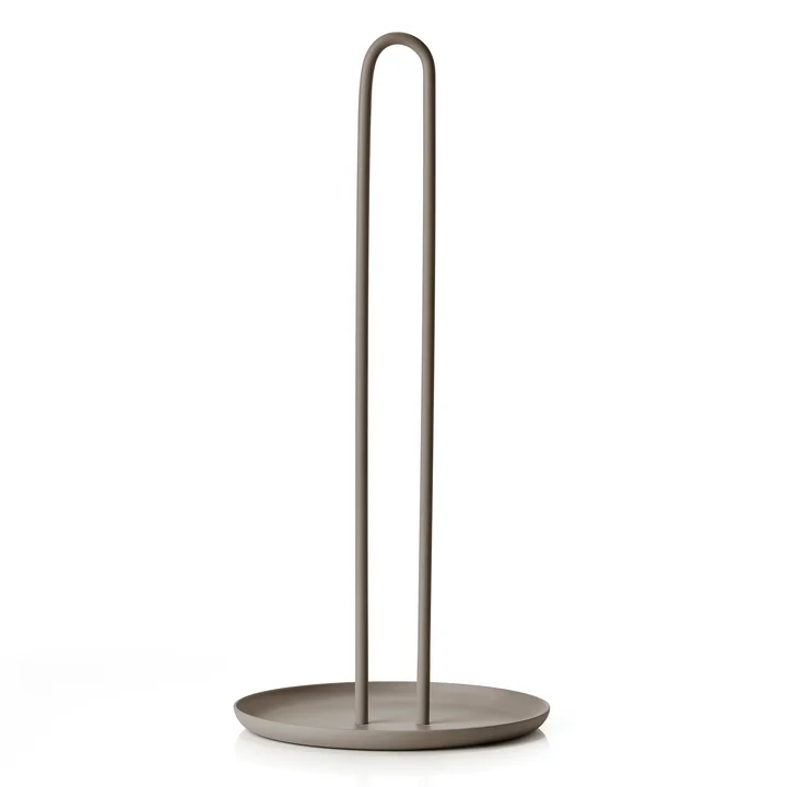 Singles Küchenrollenhalter, Ø 14,5 x H 32 cm, taupe von Zone Denmark