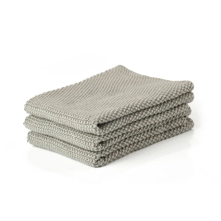 Zone Denmark - Reinigungstuch, 27 x 27 cm, mud (3er-Set)