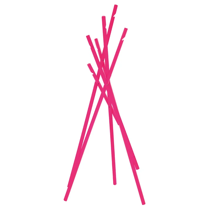 Schönbuch - Sticks Gaderobenständer, Esche neonpink