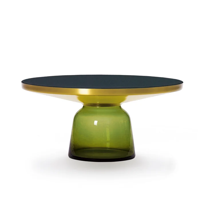 ClassiCon - Bell Couchtisch, Messing / olivgrün