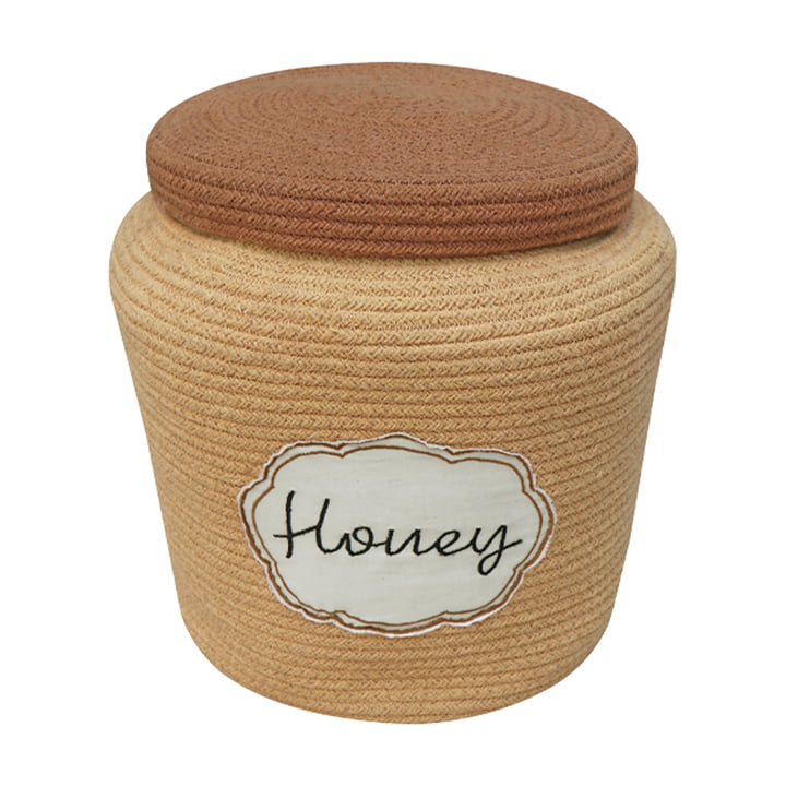 Aufbewahrungskorb, Honey Pot, gelb von Lorena Canals